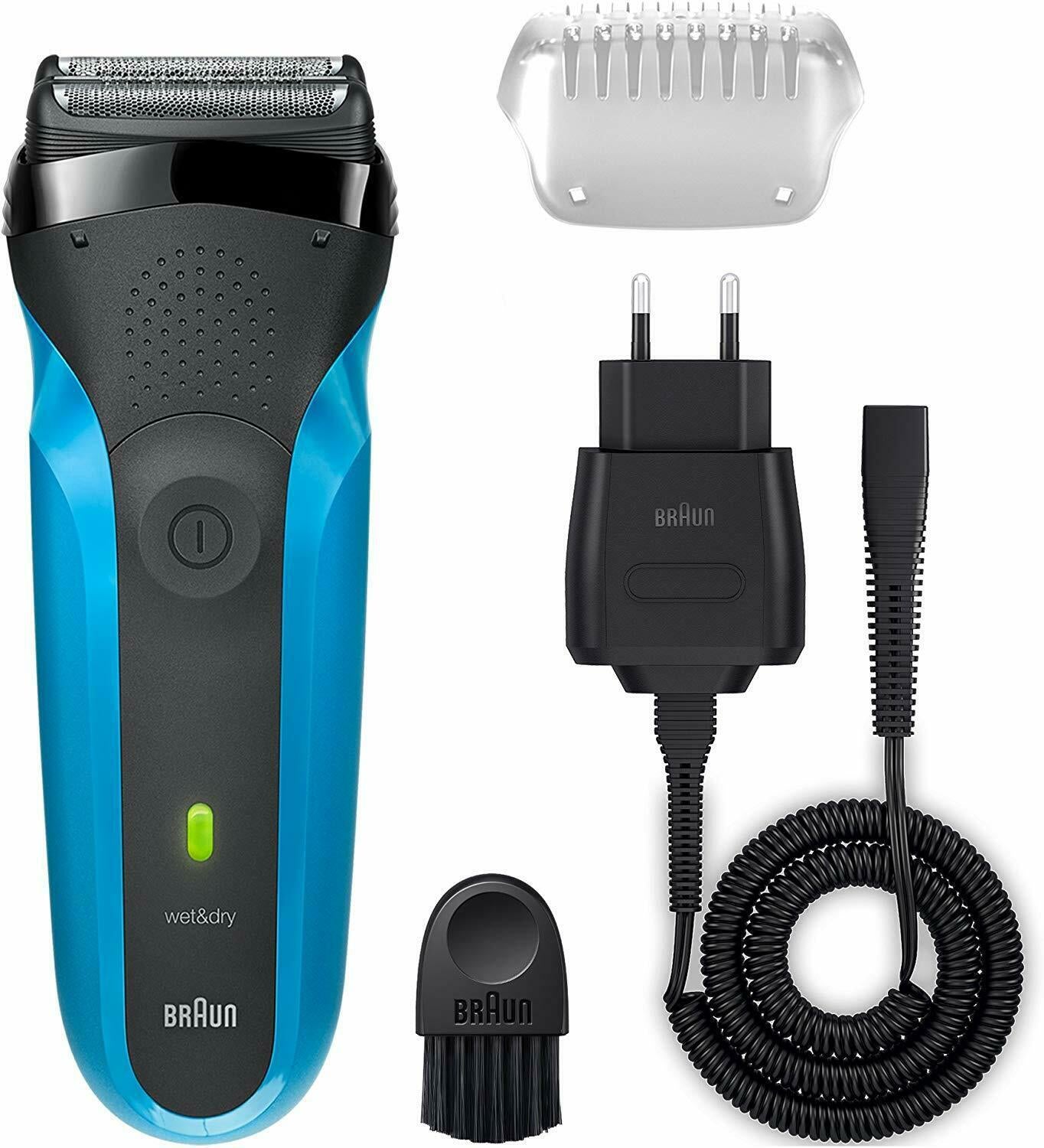 Low Price Braun Series 3 310s Rechargeable Wet&Dry Electric Shaver, Blue
