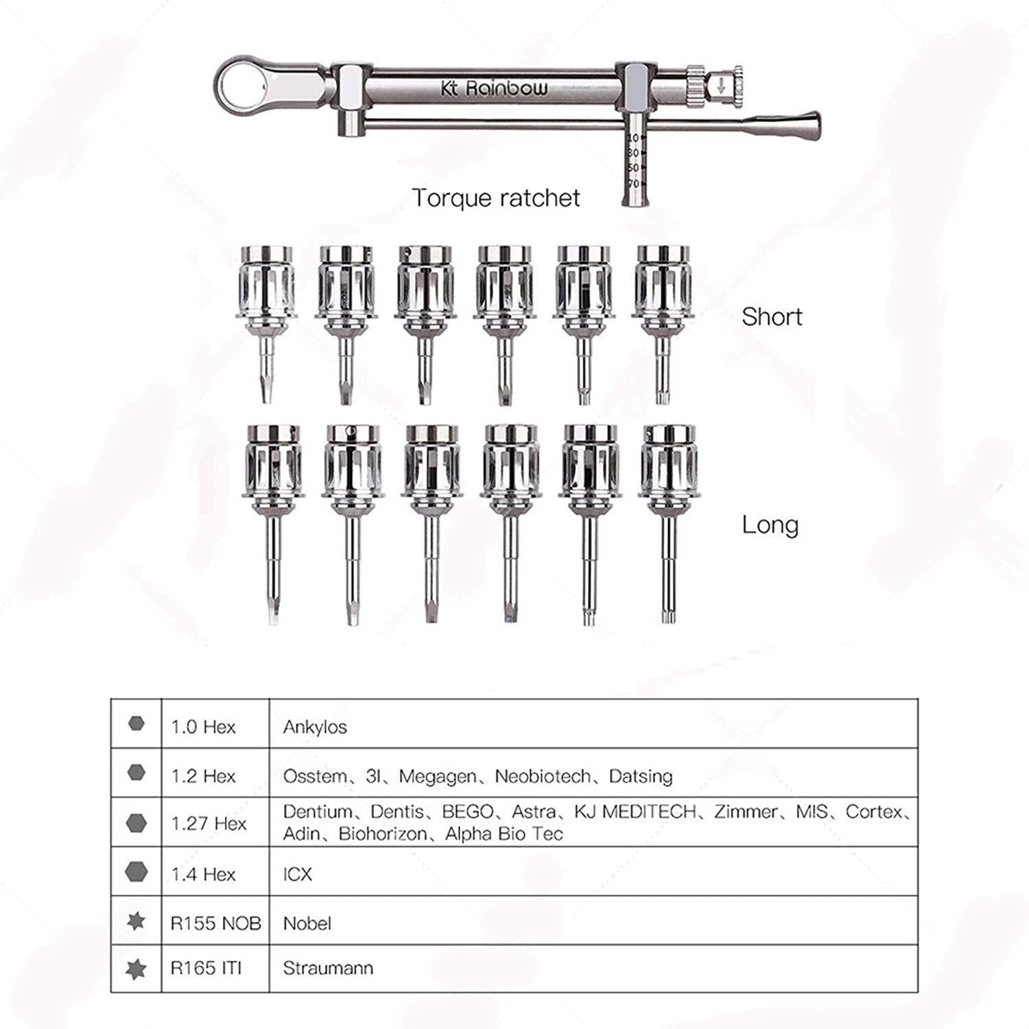 Dental Implant Tool Torque Wrench Kh-Kit Box