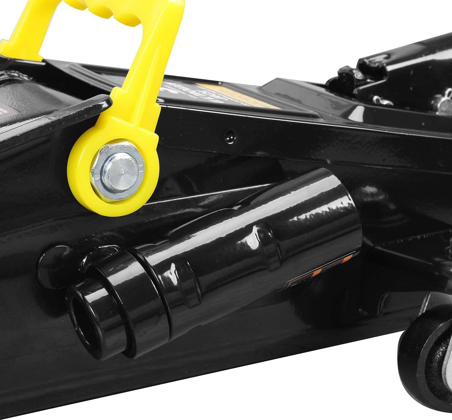 Torin AT83006B Hydraulic Trolley Service/Floor Jack with Extra Saddle (Fits: SUVs and Extended Height Trucks): 3 Ton (6,000 lb) Capacity, Black