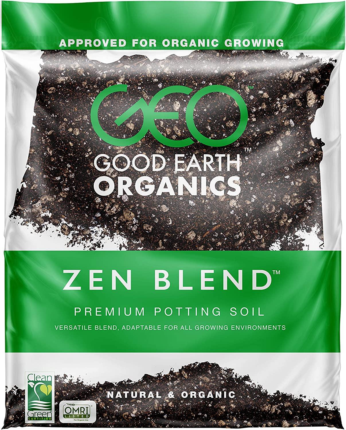 (10 Gallon) The Good Earth Organics, Zen Blend Premium Potting Soil, Organic All Purpose Seed Starter Soil for Leafy Greens, Tomatoes & Other Seedlings, Seeds and Starts