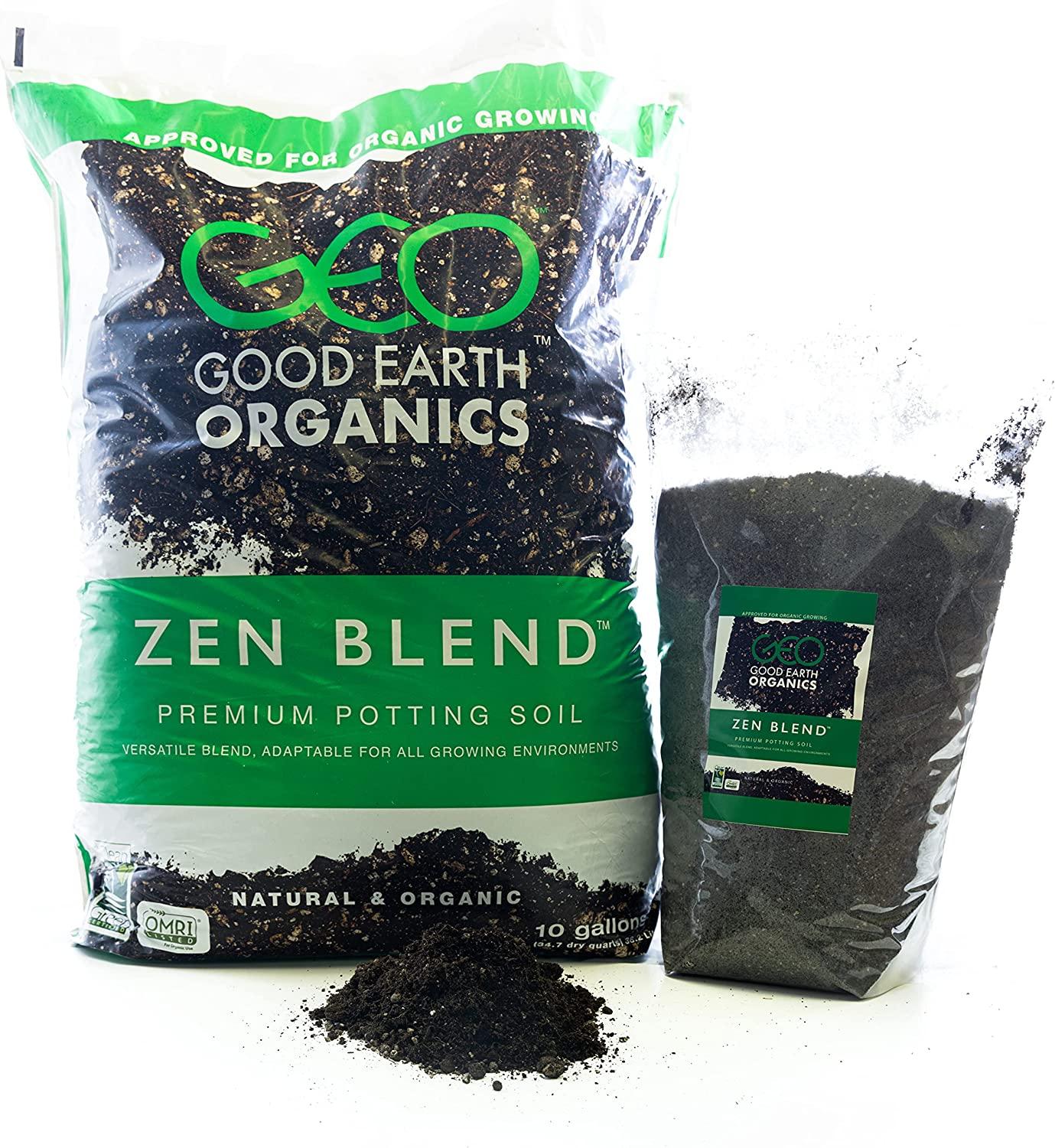 (10 Gallon) The Good Earth Organics, Zen Blend Premium Potting Soil, Organic All Purpose Seed Starter Soil for Leafy Greens, Tomatoes & Other Seedlings, Seeds and Starts