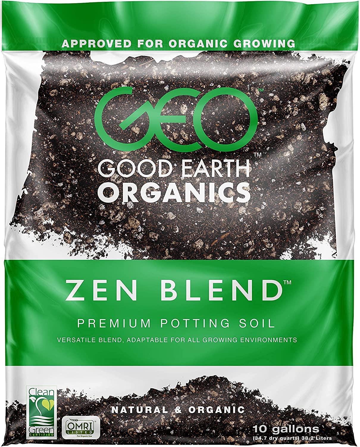 (10 Gallon) The Good Earth Organics, Zen Blend Premium Potting Soil, Organic All Purpose Seed Starter Soil for Leafy Greens, Tomatoes & Other Seedlings, Seeds and Starts