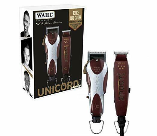 Wahl Professional Barber Machine Hair Cutting Kit Clipper Haircut Trimmer Set