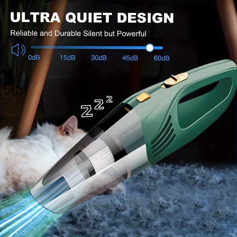 Car Mounted Wireless Vacuum Cleaner With Strong Power And LarSuction Mini Hand-held Car Vacuum Cleaner Household Indoor Small