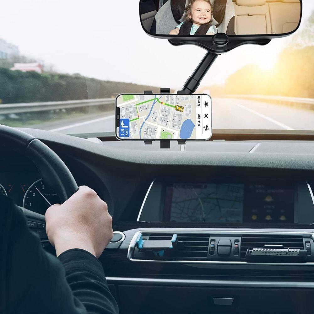Universal Car Rearview Mirror Hands  Phone Holder