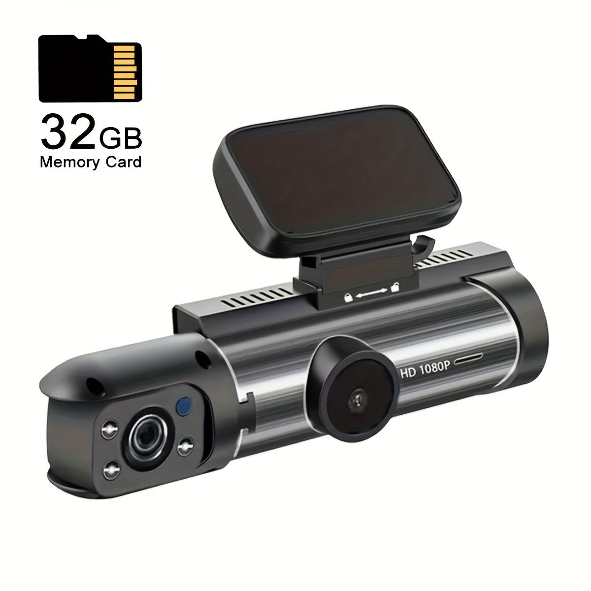 1080P Dual Camera,Dash Cam For Cars,Front And Inside,car Camera With IR Night Vision,Loop Recording,wide Angle Car DVR Camera With 3.16 Inch IPS Screen,dual Lens Car Dashboard Video Cam