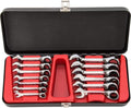 Blackhawk BW-2251R 13 Piece Metric Stubby Ratcheting Combo Wrench Set, 12-pt.