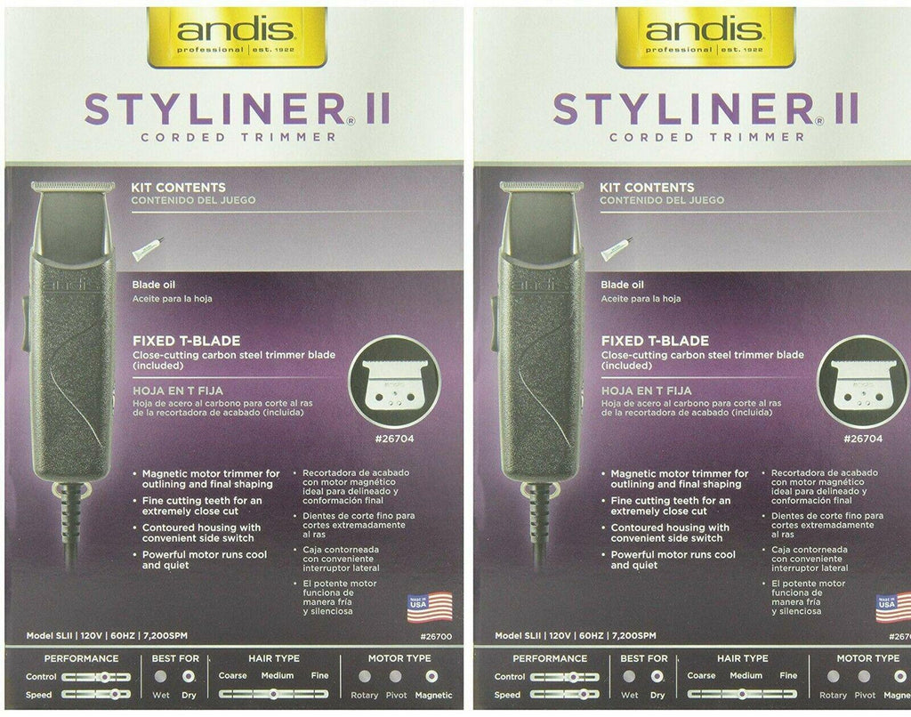 Andis Styliner II 2 Corded Trimmer Close Cutting #26700