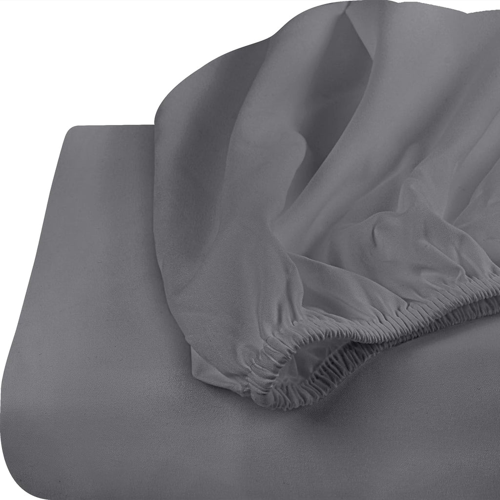 Utopia Bedding Queen Fitted Sheet - Bottom Sheet - Deep Pocket - Soft Microfiber -Shrinkage and Fade Resistant-Easy Care -1 Fitted Sheet Only (Grey)