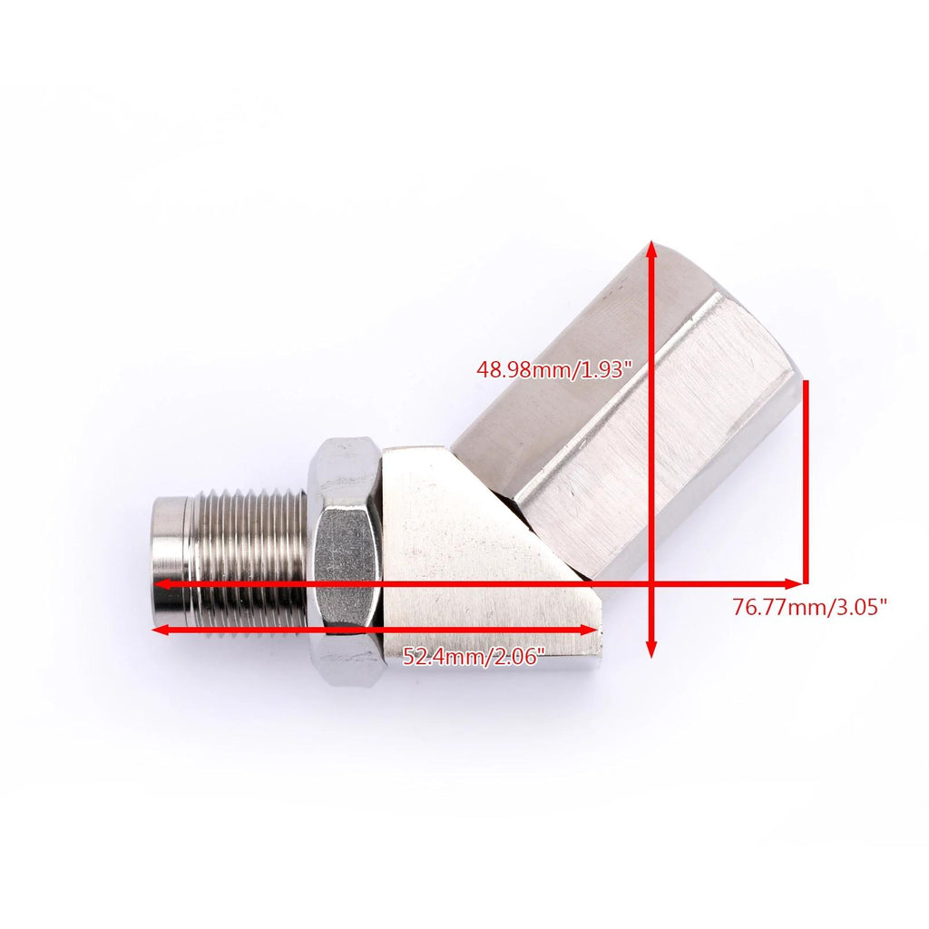 M18 X 1.5 135 Degree CEL O2 Oxygen Sensor Universal Adapter Extender Catalytic Converter Generic