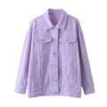lavender denim jacket