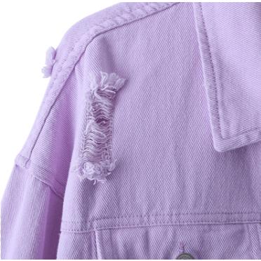 lavender denim jacket