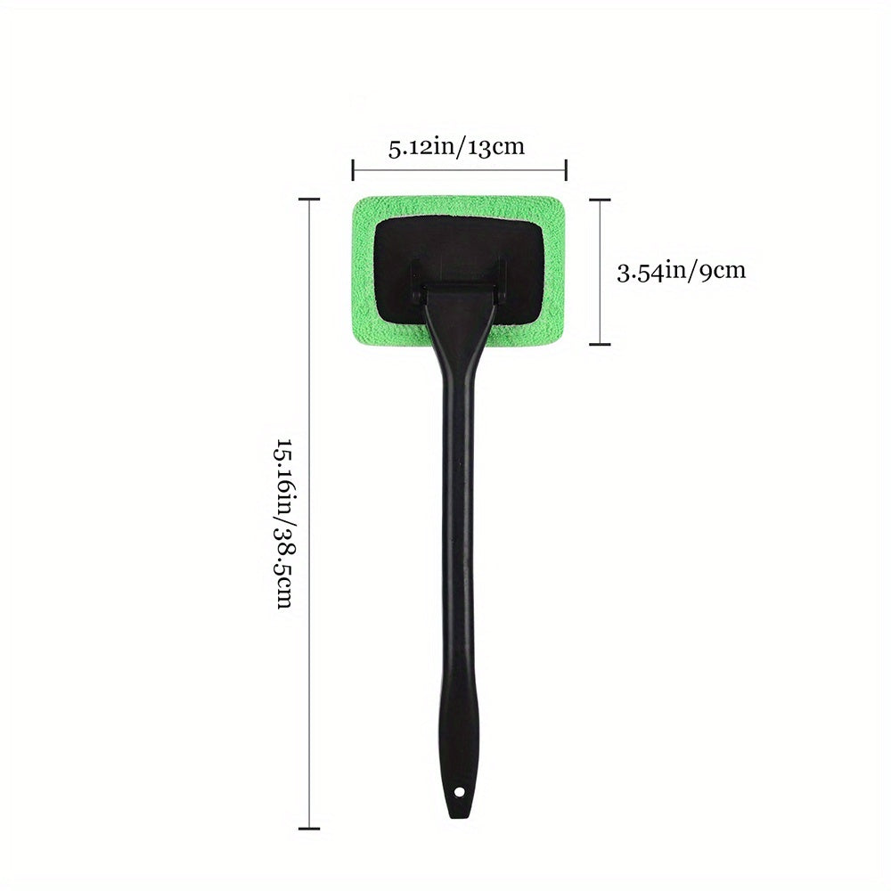 Car Glass Plastic Cleaning Brush With A Replacement Detachable Brush Head