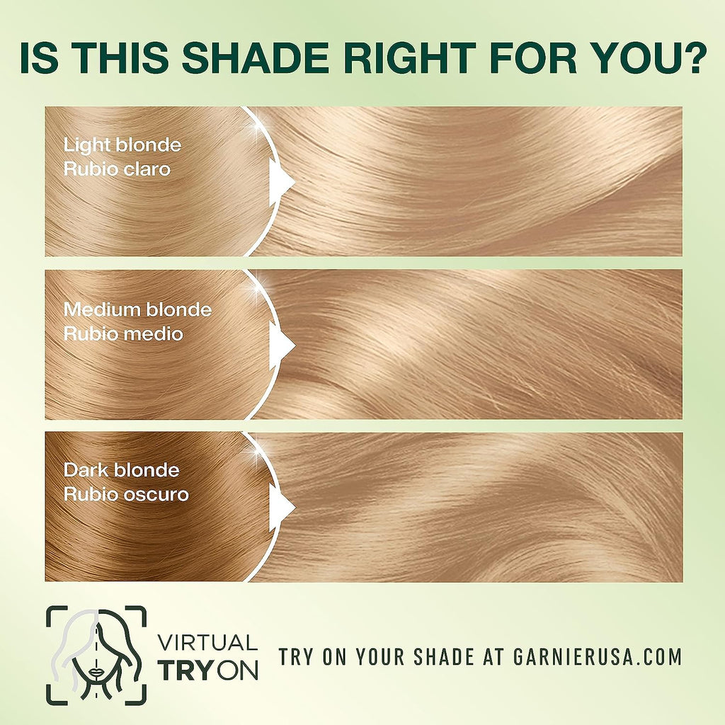 Garnier Hair Color Nutrisse Nourishing Creme, 90 Light Natural Blonde (Macadamia) Permanent Hair Dye, 2 Count (Packaging May Vary)