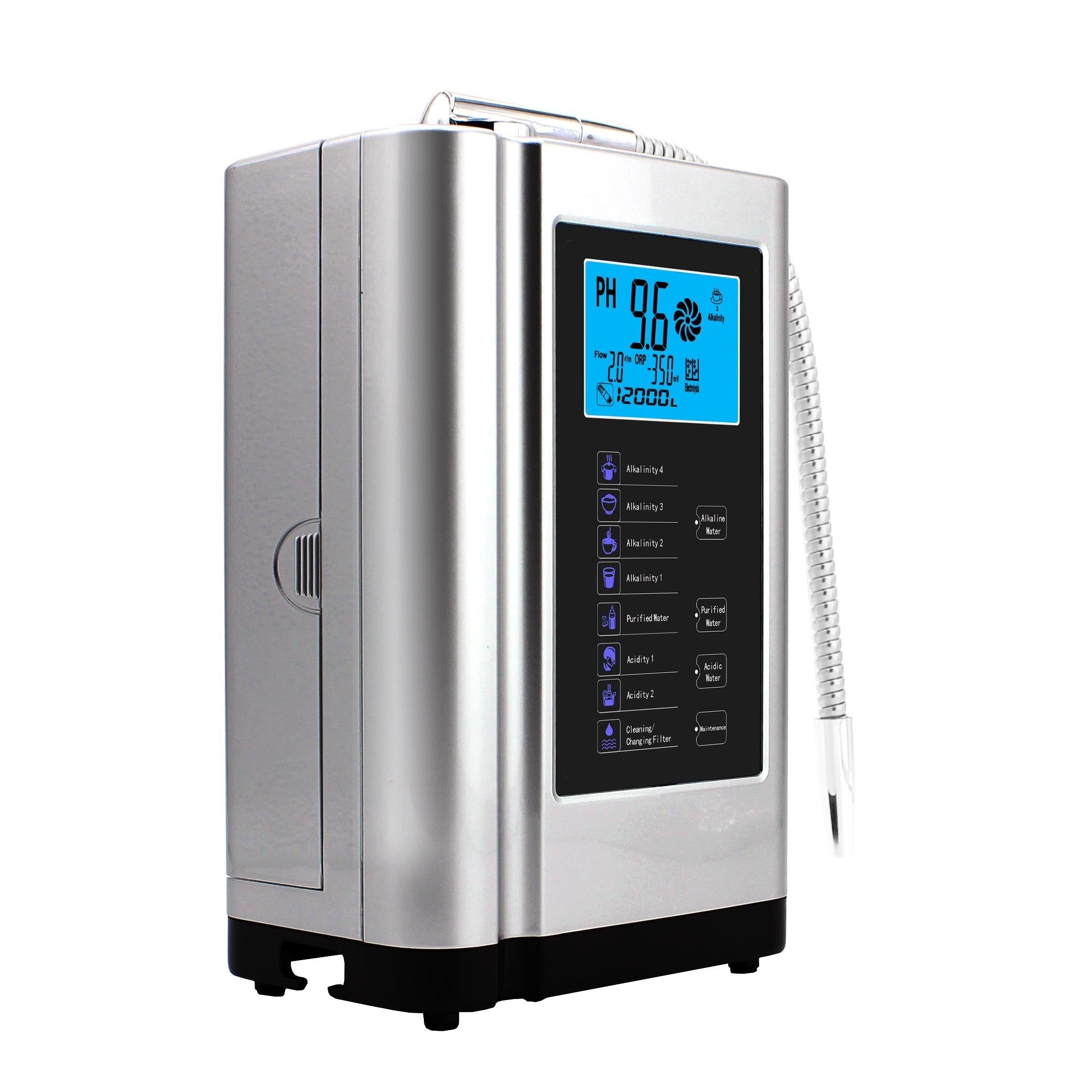 Alkaline Water Ionizer Hydrogen Generator Machine Purifier,Produces PH 3.5-10.5 Alkaline Acid Water Water Filter System For Home