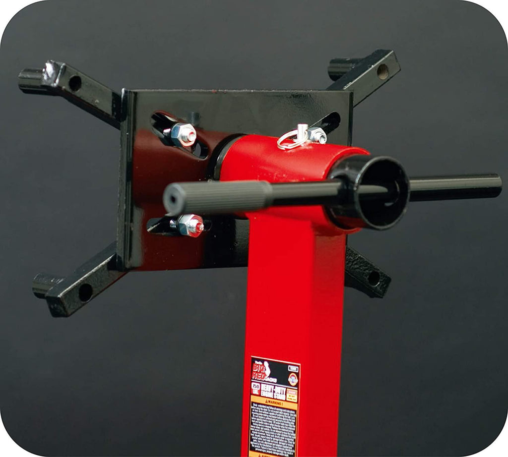 BIG RED T23401 Torin Steel Rotating Engine Stand with 360 Degree Rotating Head: 3/8 Ton (750 lb) Capacity, Red