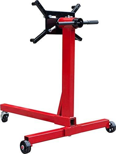 BIG RED T23401 Torin Steel Rotating Engine Stand with 360 Degree Rotating Head: 3/8 Ton (750 lb) Capacity, Red