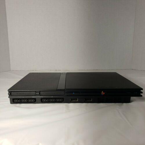 Sony PlayStation 2 PS2 Slim SCPH-77001 Console Bundle w/ 2 Controllers, 6 Games