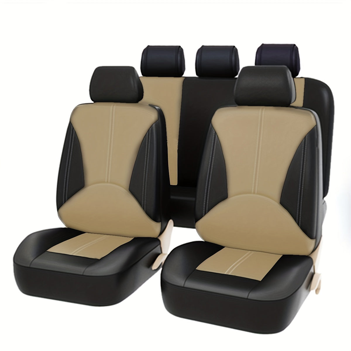 Car PU Leather Seat Cover High Quality Full Set universal cars Leather Seat Cover 5 Seat Protection Cover Suitable For Most Cars