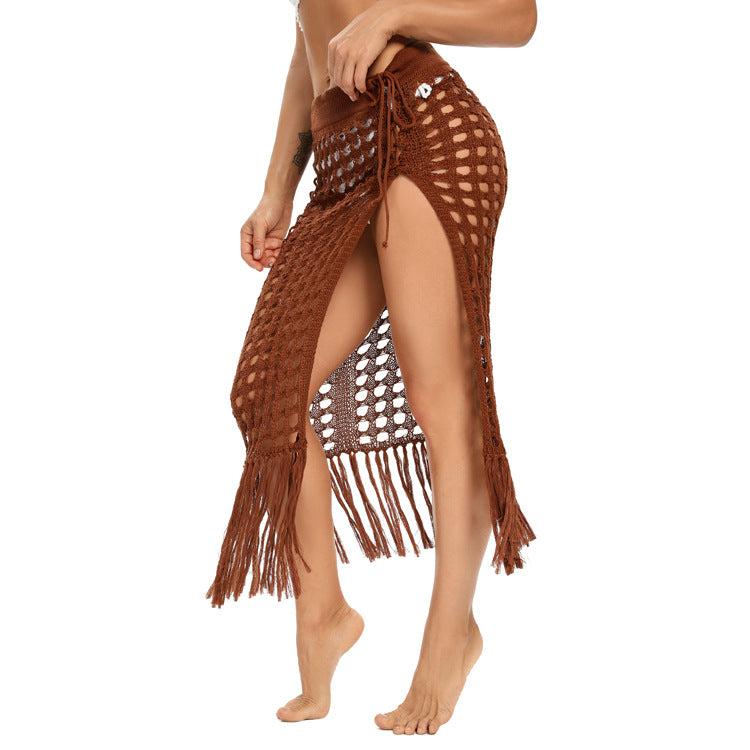 summer cover up crochet skirt