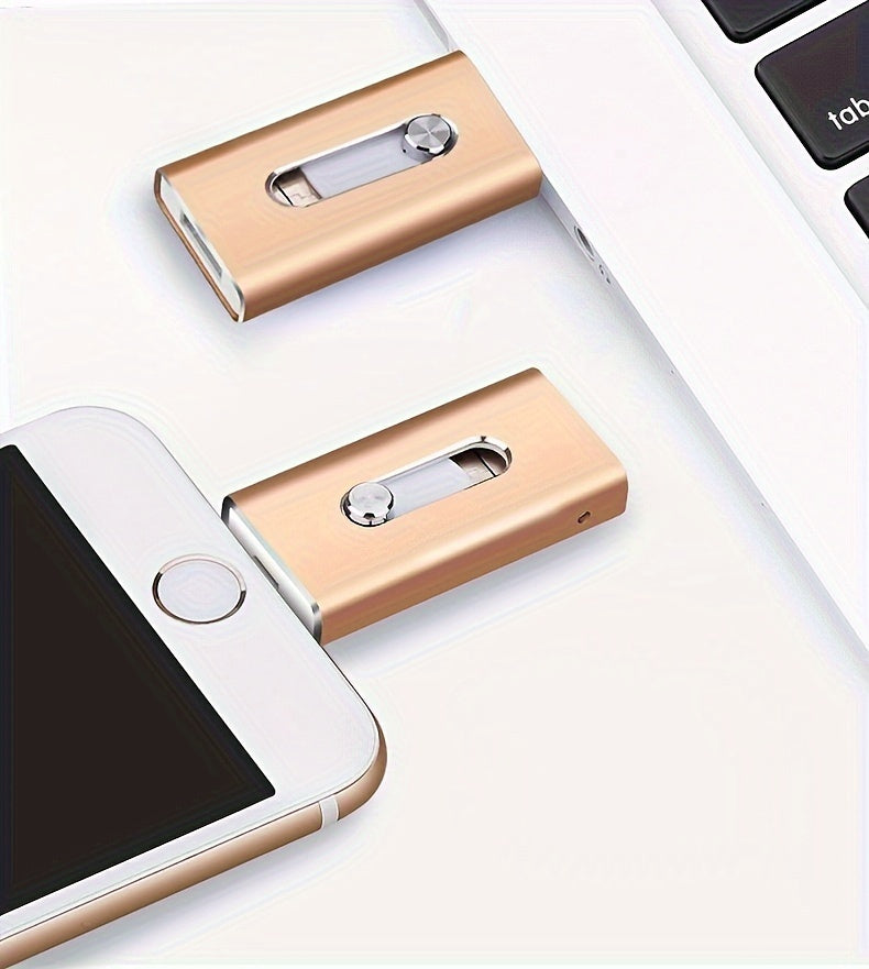 USB Flash Drive 3.0  Photostick, High Speed Sticks External StoraPen Drive For Phone/Pad/Android/PC, Copy Photo Videos Files With One Click.