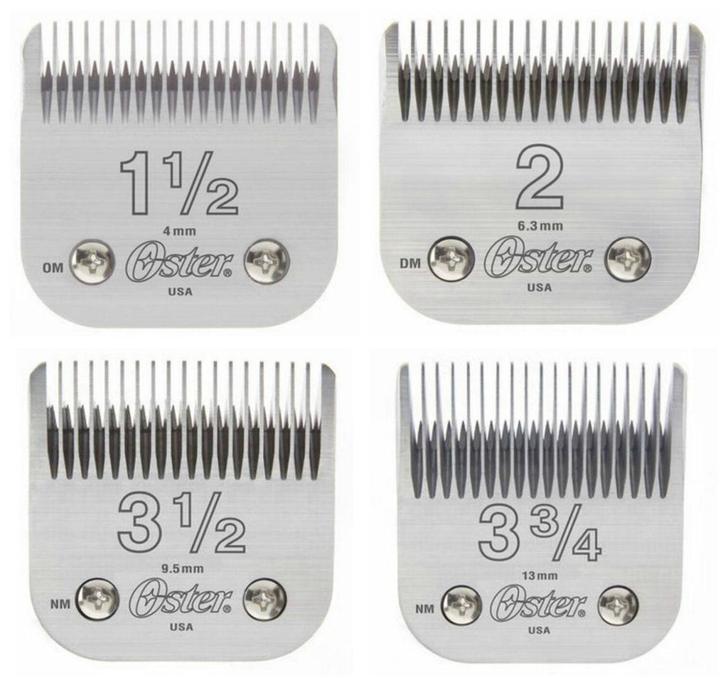 Oster 76 "Big Blade" 4 PACK Detachable Clipper Replacement 1.5 - 2 - 3.5 - 3.75