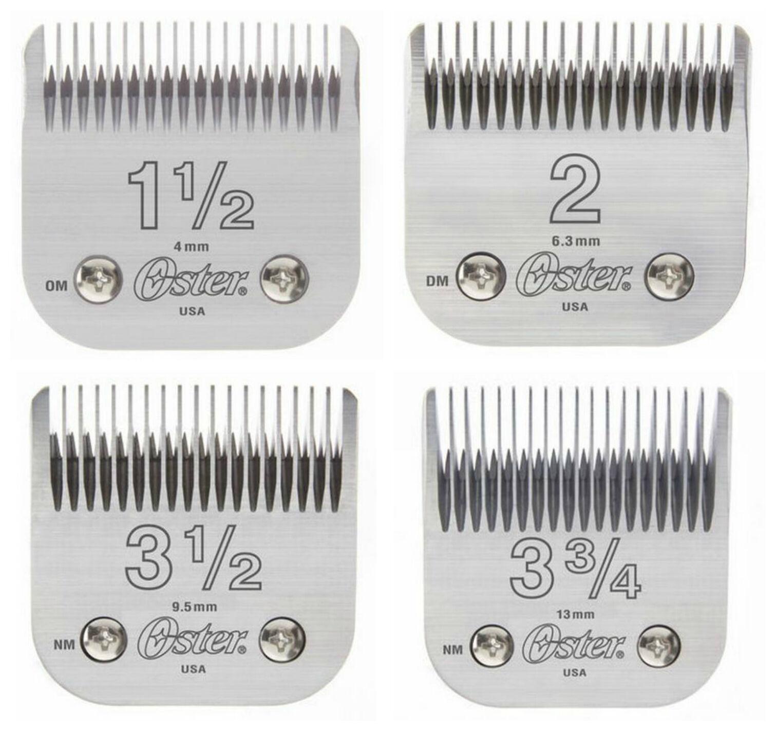 Oster 76 "Big Blade" 4 PACK Detachable Clipper Replacement 1.5 - 2 - 3.5 - 3.75