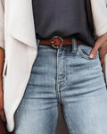 Token Faux Leather Belt