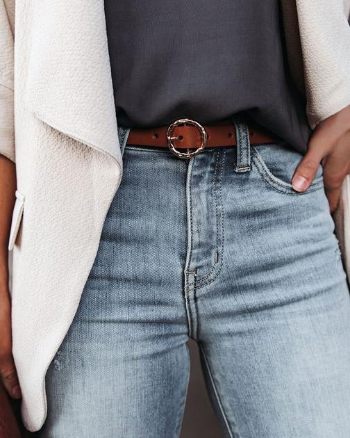 Token Faux Leather Belt
