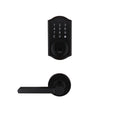 Castle Matte Black Touchpad Single Cylinder Deadbolt with TonbridLever Combo Pack