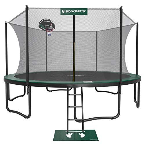 SONGMICS Outdoor Trampoline, 15-Foot Backyard Trampoline for Kids