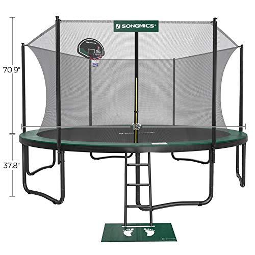 SONGMICS Outdoor Trampoline, 15-Foot Backyard Trampoline for Kids