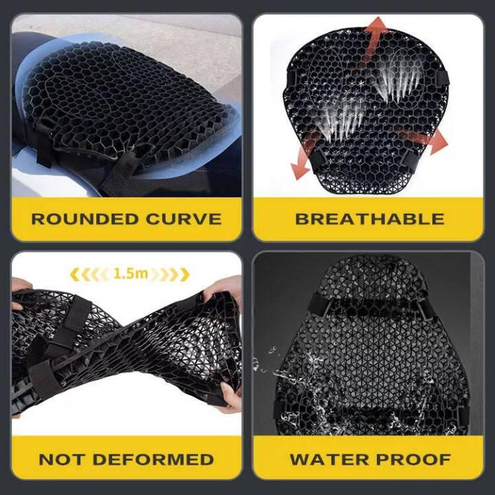 Universal Motorcycle Comfort Gel Seat Cushion Pillow Pad