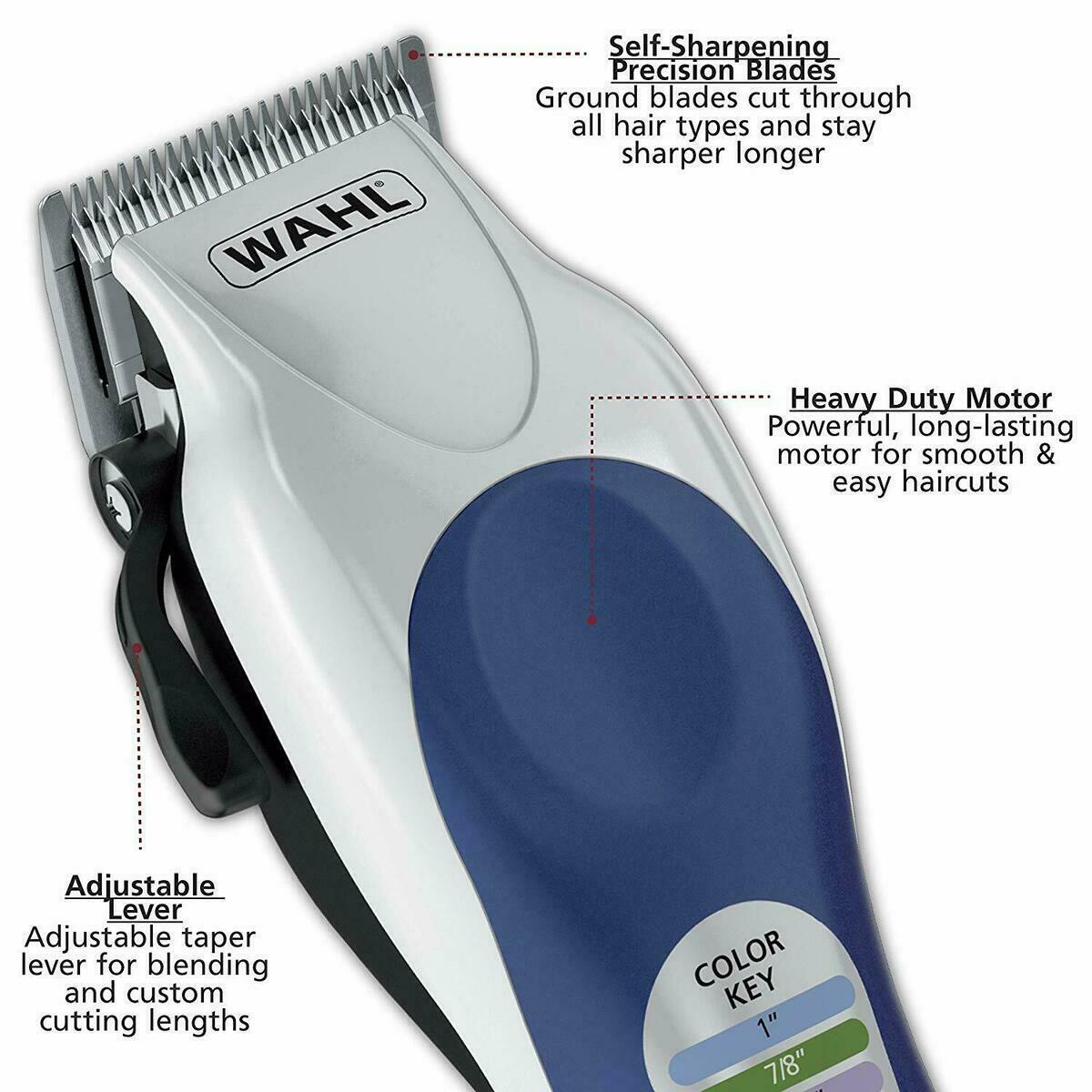 Wahl 79300-400T Color Pro Complete Hair Cutting Kit - Blue