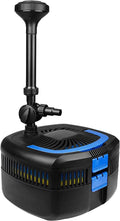 AN1370GPH Pond Filter Pump, 110V/57W Fountain Submersible Water Pump can Adjust Water Flow, High Efficiency Filter Water Pump for Clearing Pond Garden Waterfall Fish Tank Aquarium
