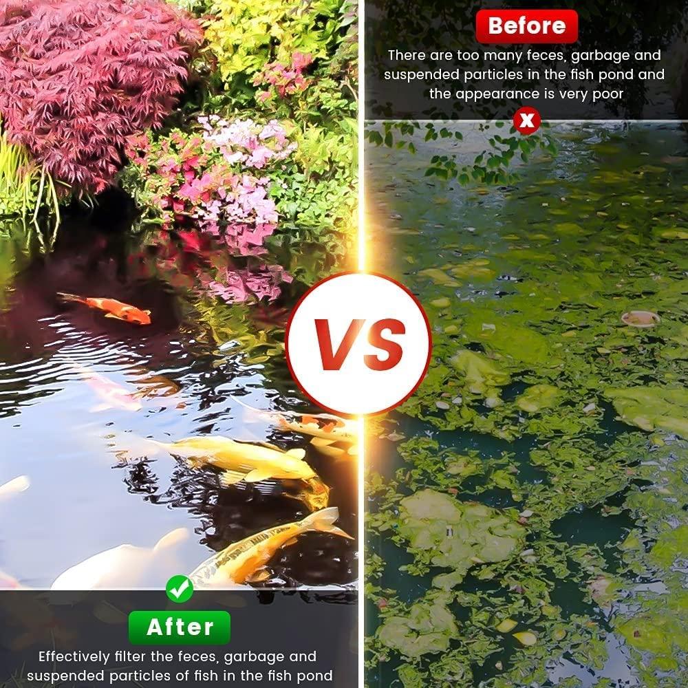 AN1370GPH Pond Filter Pump, 110V/57W Fountain Submersible Water Pump can Adjust Water Flow, High Efficiency Filter Water Pump for Clearing Pond Garden Waterfall Fish Tank Aquarium