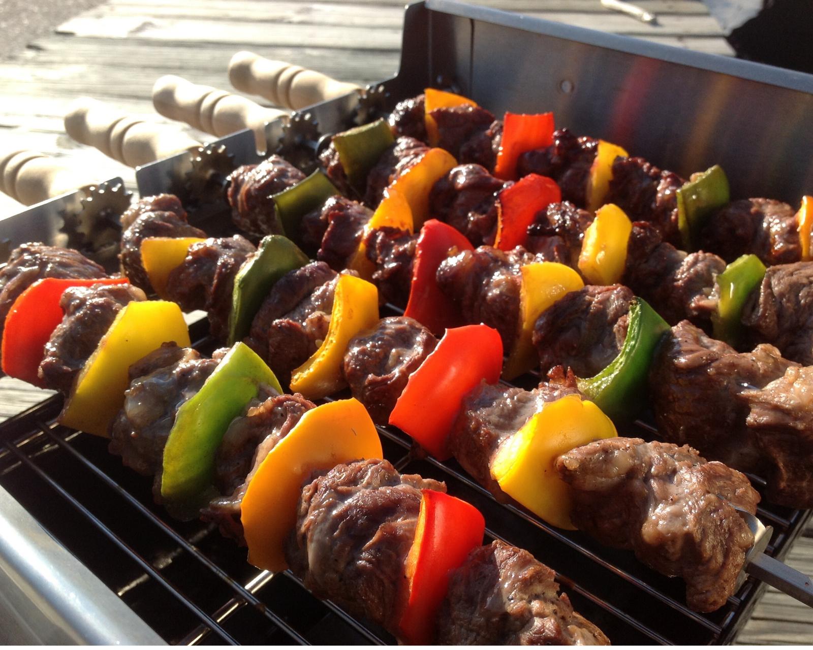 543 -Motorized kebob skewers for your existing gas / charcoal BBQ grill