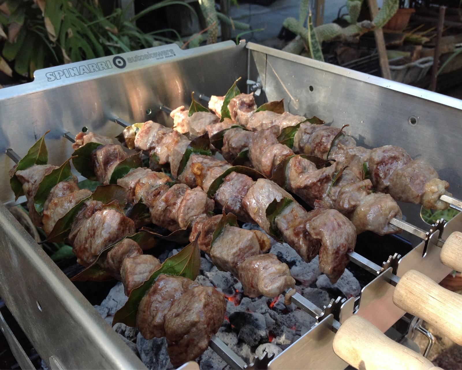 543 -Motorized kebob skewers for your existing gas / charcoal BBQ grill