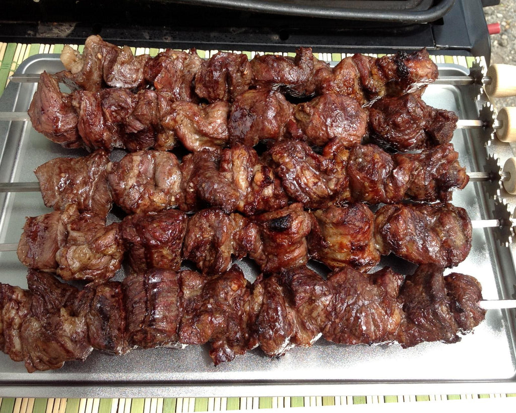 543 -Motorized kebob skewers for your existing gas / charcoal BBQ grill