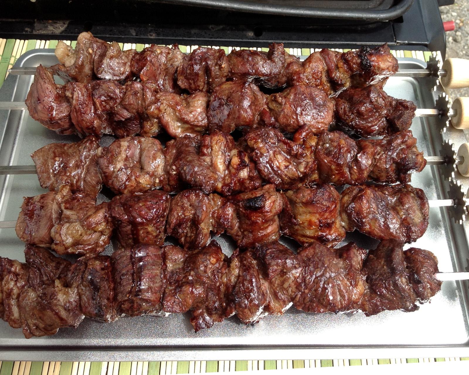 543 -Motorized kebob skewers for your existing gas / charcoal BBQ grill