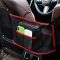 LarCapacity Car Seat Mesh Bag, Dog Bag Between Handbag Purse Clip Bag Organizer StoraPet Net Back Seat