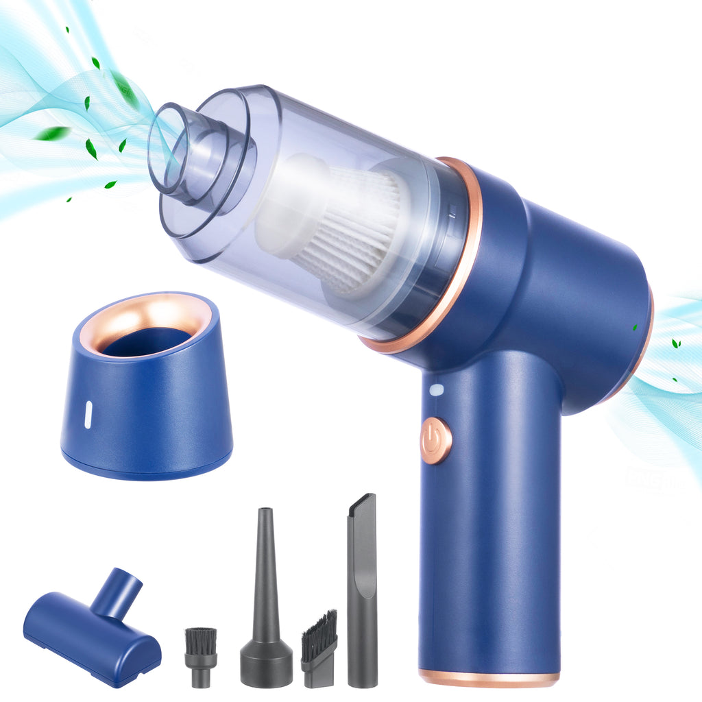 Car Vacuum Cleaner, Wireless Charging Compressed Air Duster Handheld High Power Air Blower Duster For Car Home Office