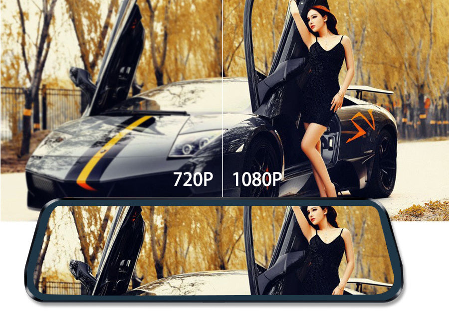 Mirror Camera 1080P For Car Touch Screen Video Recorder Rearview Mirror Dash Cam Front And Rear Camera Mirror DVR