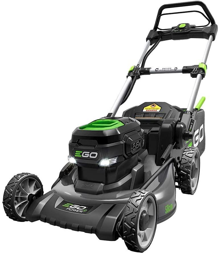 EGO Power+ LM2021 20-Inch 56-Volt Lithium-ion Cordless Battery Walk Behind Push Lawn Mower & ST1502XY 15-Inch Foldable Shaft String Trimmer with Rapid Reload Head 2.5Ah Battery & Charger Included