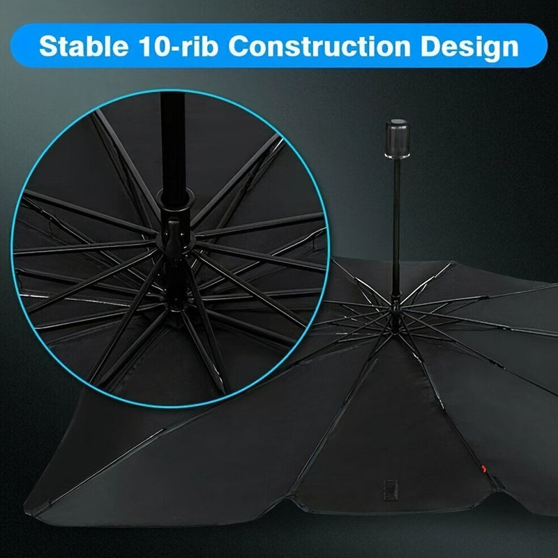 Protect Your Car from the Sun with this Portable, Foldable Car Windshield Sunshade!