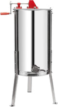 2 Frames Manual Honey Extractor Separator, Food Grade  Steel Honeycomb Spinner Drum Crank by Hand with Adjustable Height Stands, Beekeeping Pro Extraction Apiary CentrifuEquipment