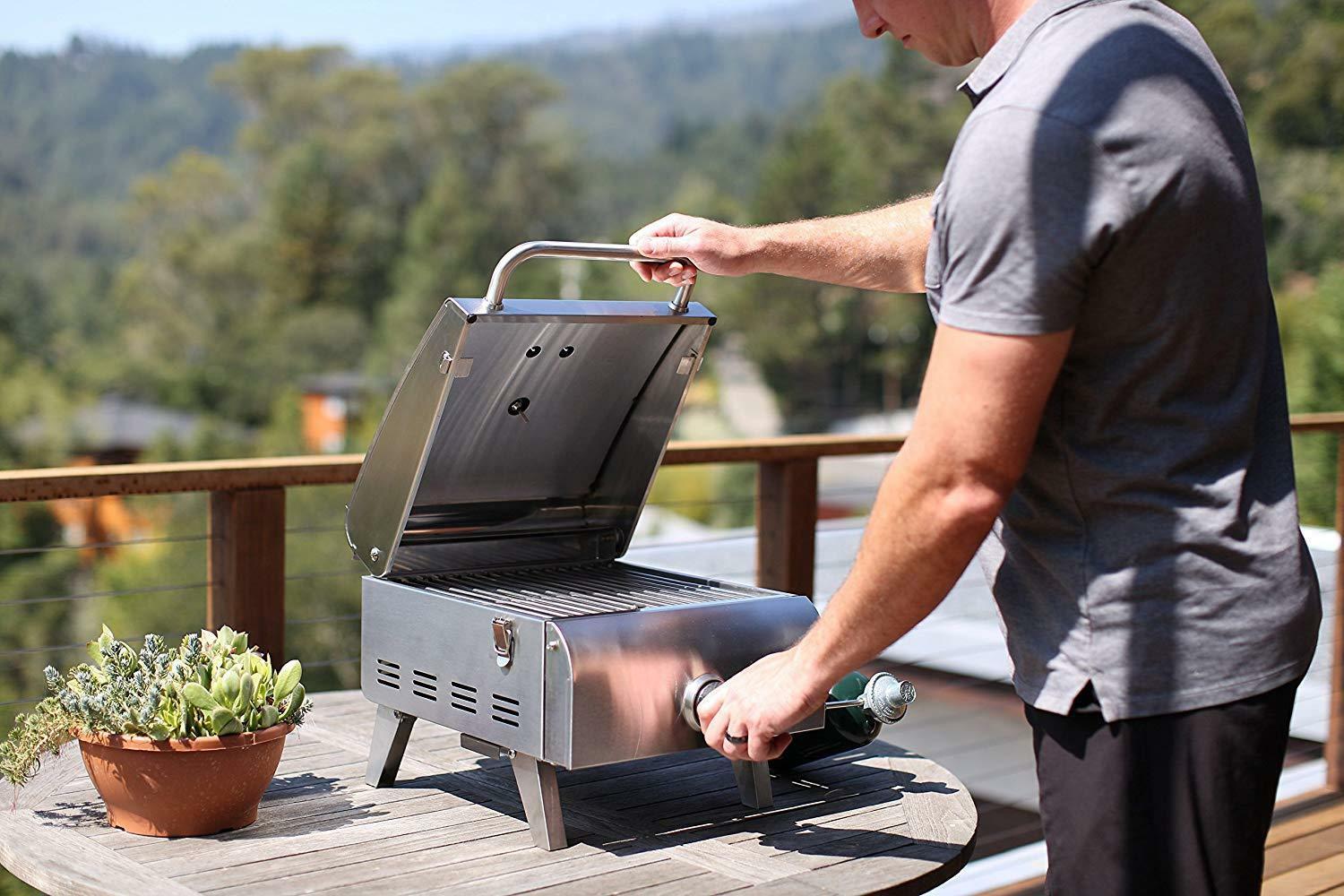 Tailgating Grill Portab Cookout Picnic Camping Searing Propane Gas BTU