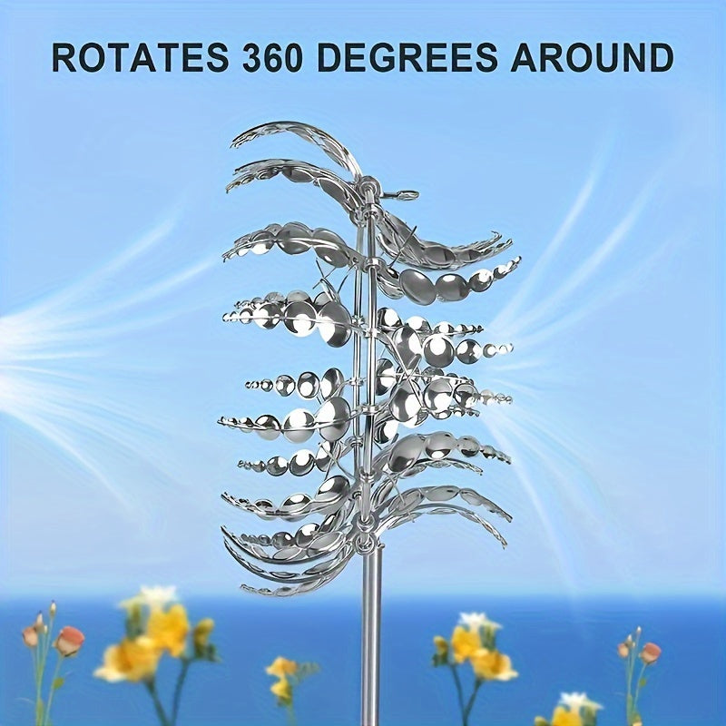 Unique And Amazing Metal Wind Spinner 3D Wind Catcher Metal Outdoor Patio Decor Metal Windmill Spinner For RV Outdoor Garden