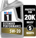 Mobil 1 Extended Performance Full Synthetic Motor Oil 5W-20, 5 Quart