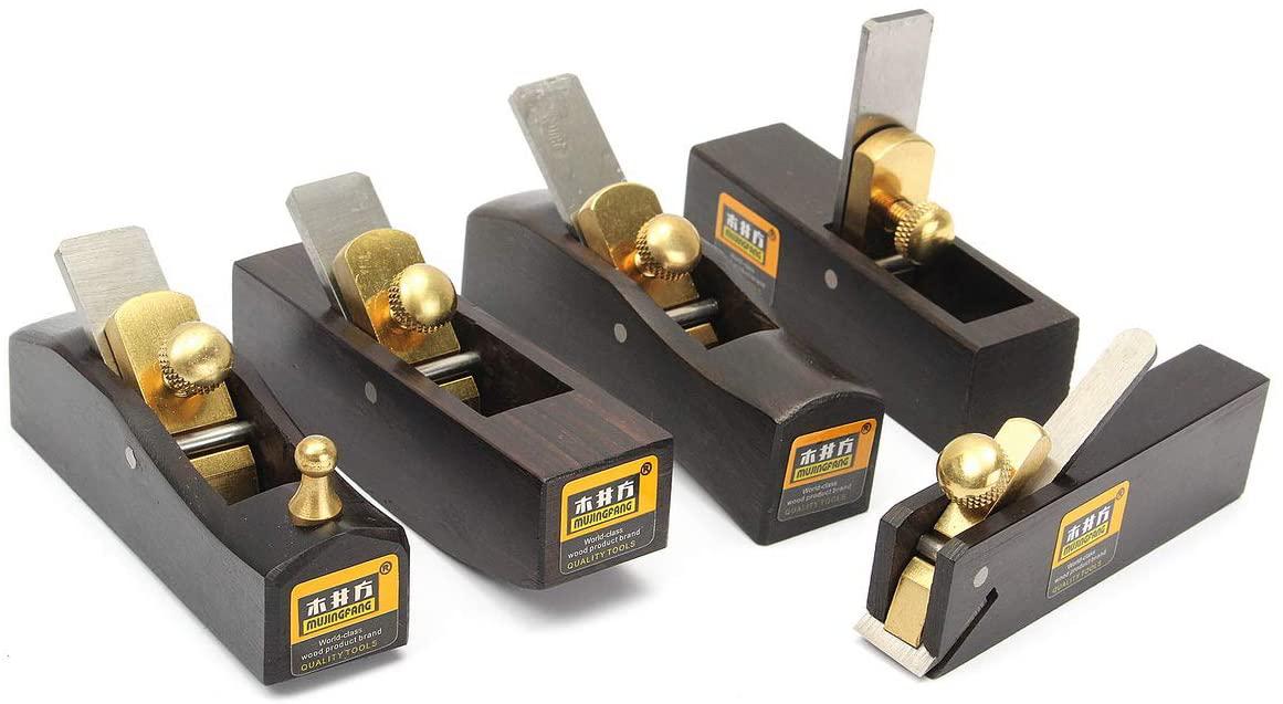 ZHENWOCAI 5 pcs Set DIY Mini Hand Planes Carpentry Carpenter Ebony Joinery WoodworTools New